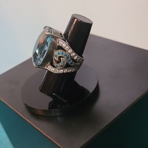 Aquamarine Sterling Silver Ring